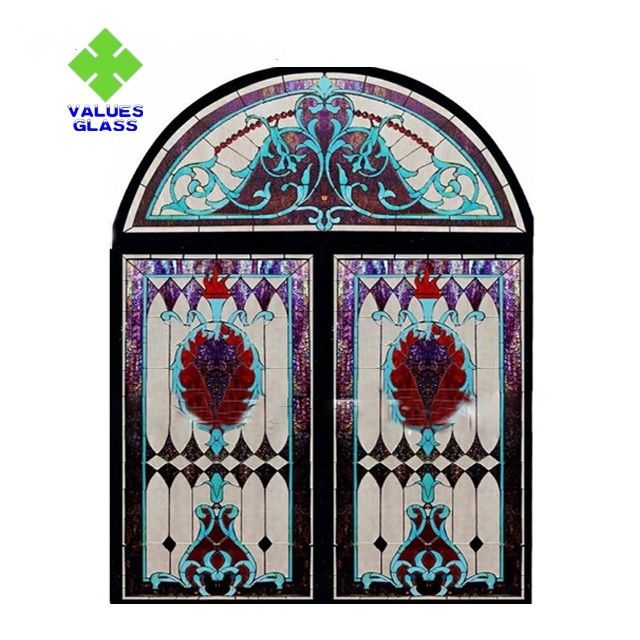 CE decorativo do tamanho regular dos painéis 780x962mm do vitral da igreja habilitado