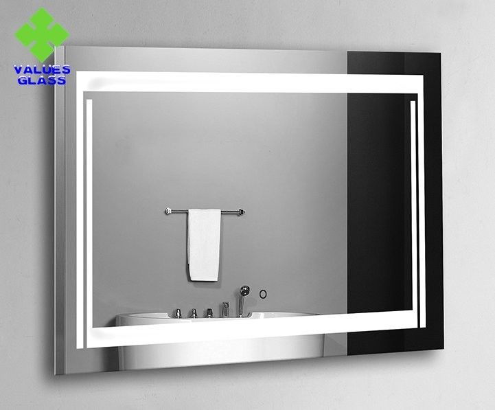 Resistência de corrosão superior do espelho de prata Frameless fixado na parede da parede