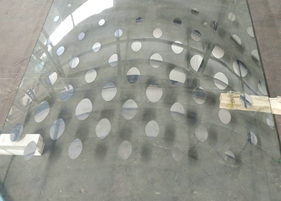 Vidro curvado 5mm inquebrável de Bent Shape Color Painted Printed